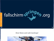 Tablet Screenshot of fallschirmspringen.org